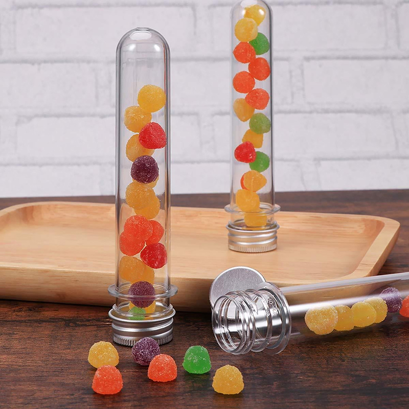 Baby Food Youtube - 1/5Pcs Plastic Lab Test Tubes Transparent
