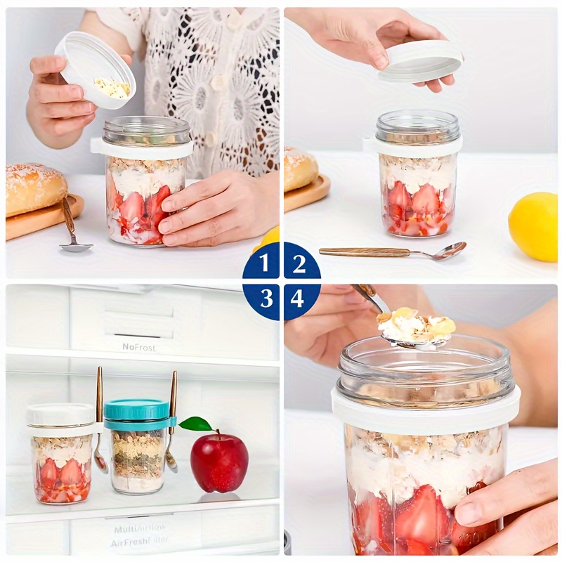 1pc/2pcs Glass Oatmeal Cup, Ov - đánh giá và giá Baby Food Oatmeal