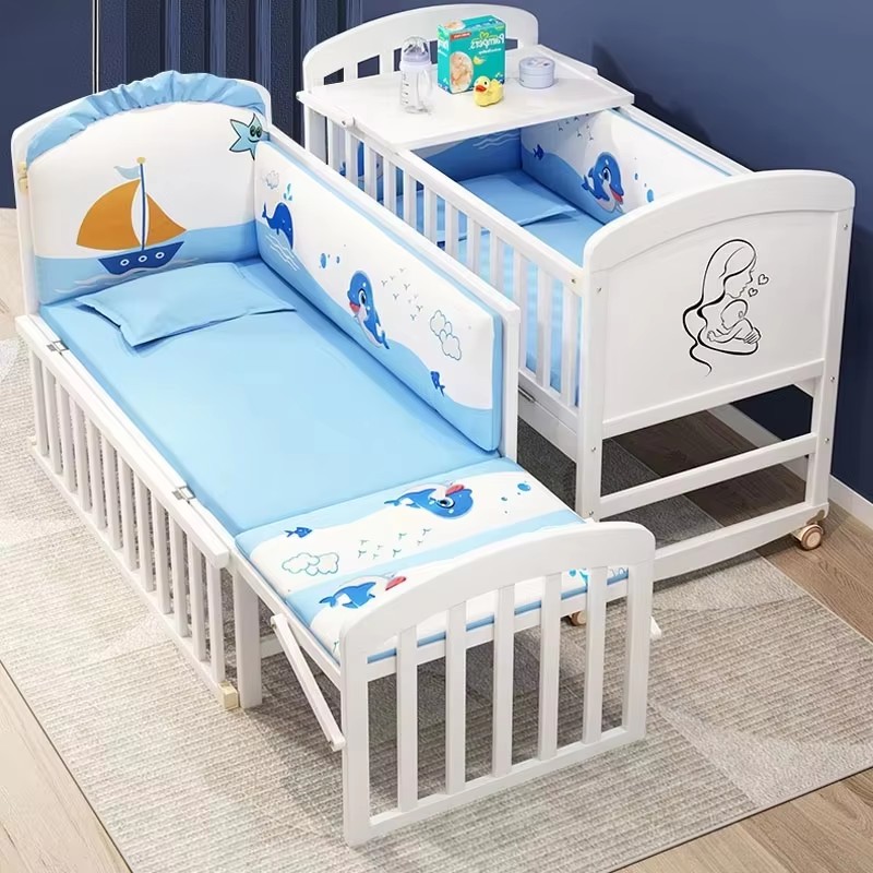 Solid Wood 3-in-1 Baby Bed - M - đánh giá và giá Baby Food Nestum
