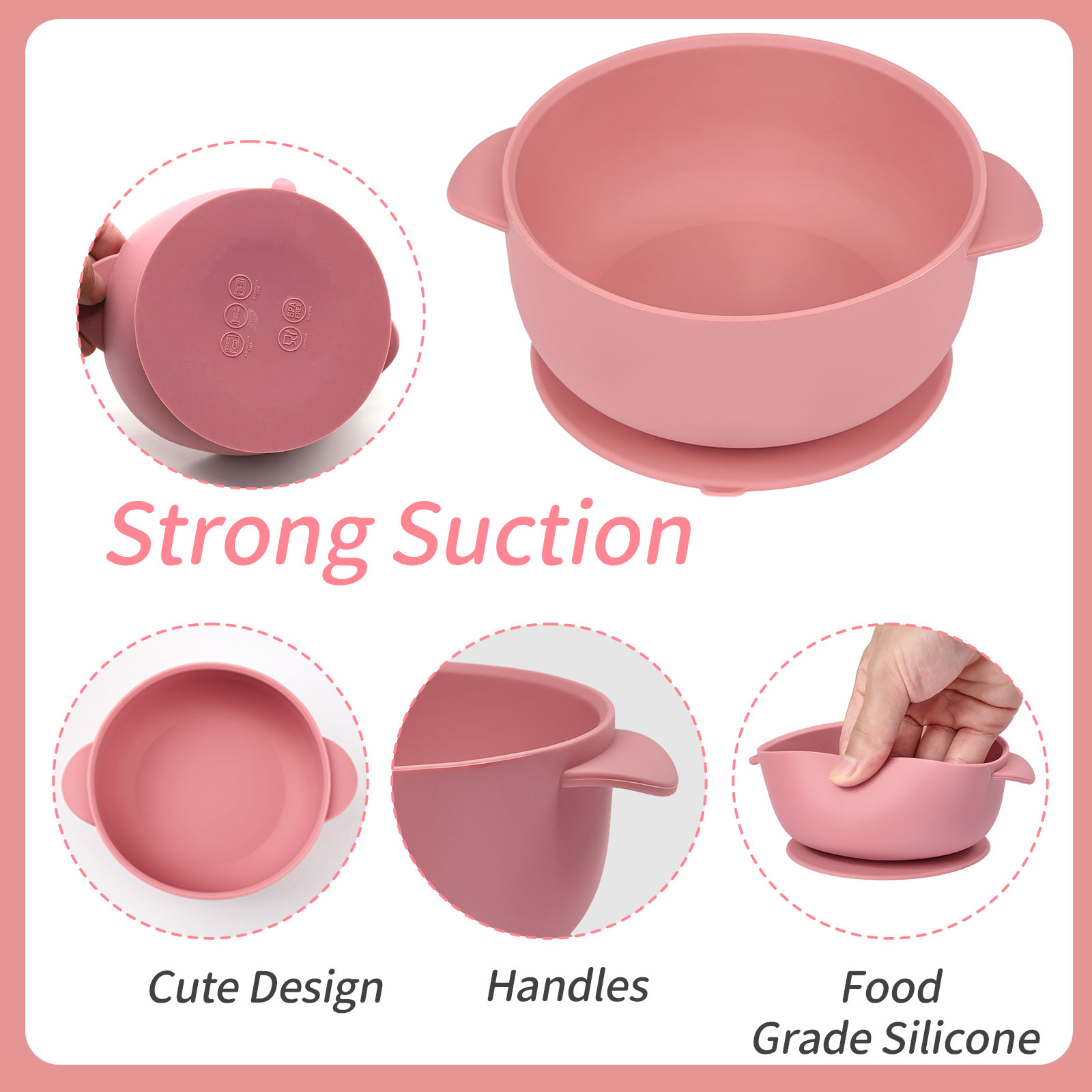 3pcs silicone bowl with lid, f - đánh giá và giá Baby Food Diary