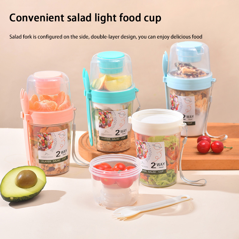Portable Breakfast Salad Cup W - đánh giá và giá Baby Food Oatmeal