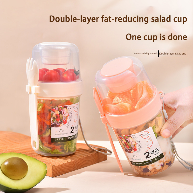 Portable Breakfast Salad Cup W - đánh giá và giá Baby Food Oatmeal