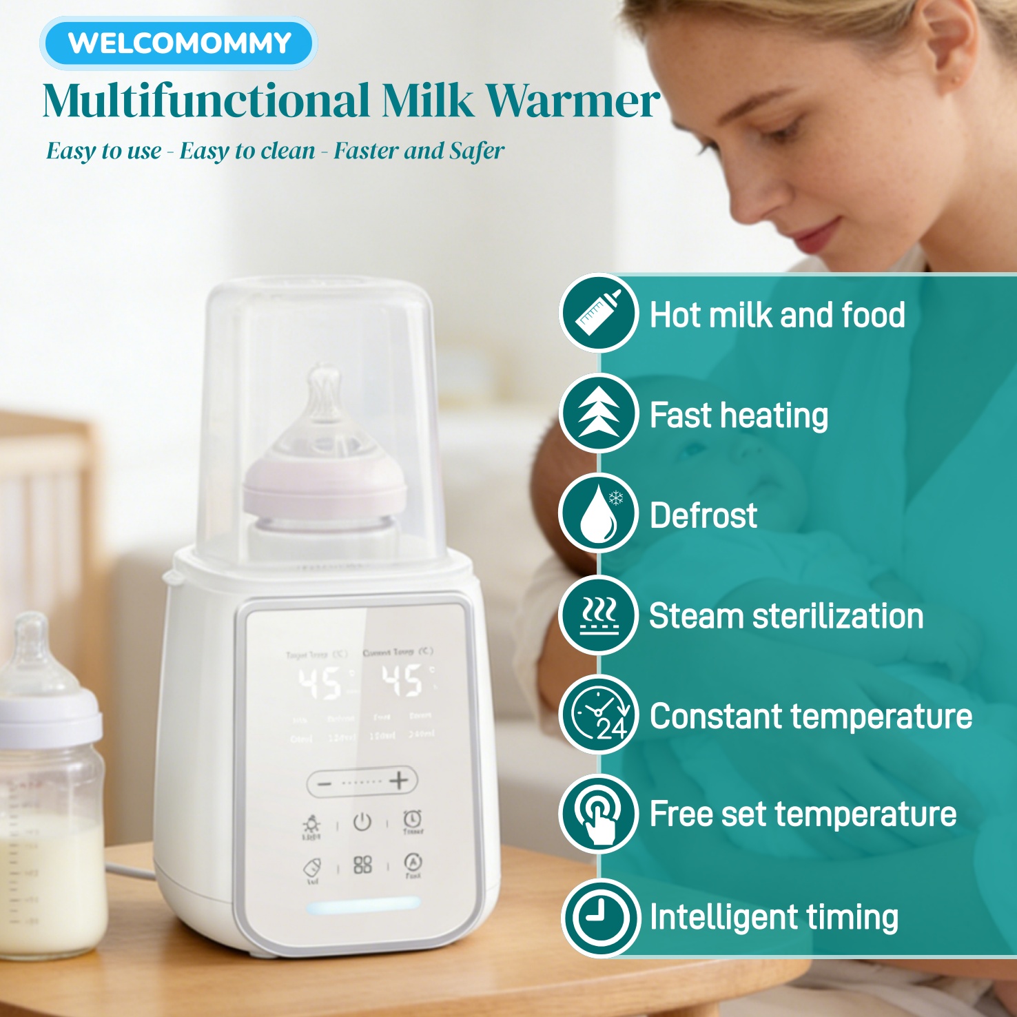 8In1 Baby Bottle Breast Milk W - đánh giá và giá Baby Food Warmer