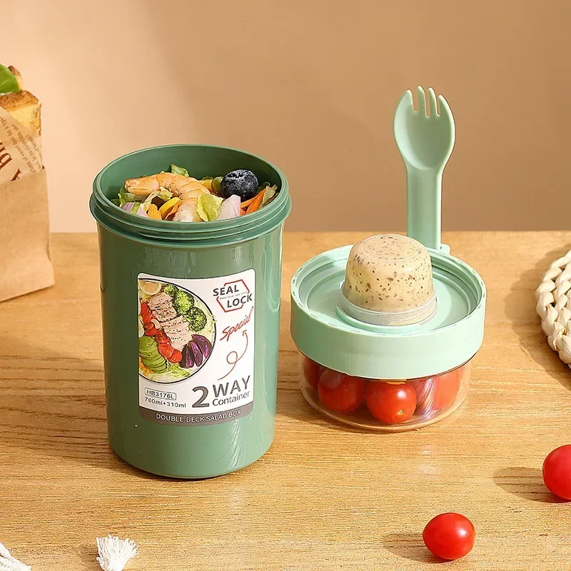 Bento Lunch Box Salad Oatmeal  - đánh giá và giá Baby Food Oatmeal
