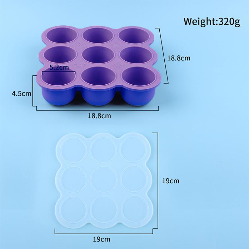 Baby Food Silicone Container 9 - đánh giá và giá Baby Food Tray