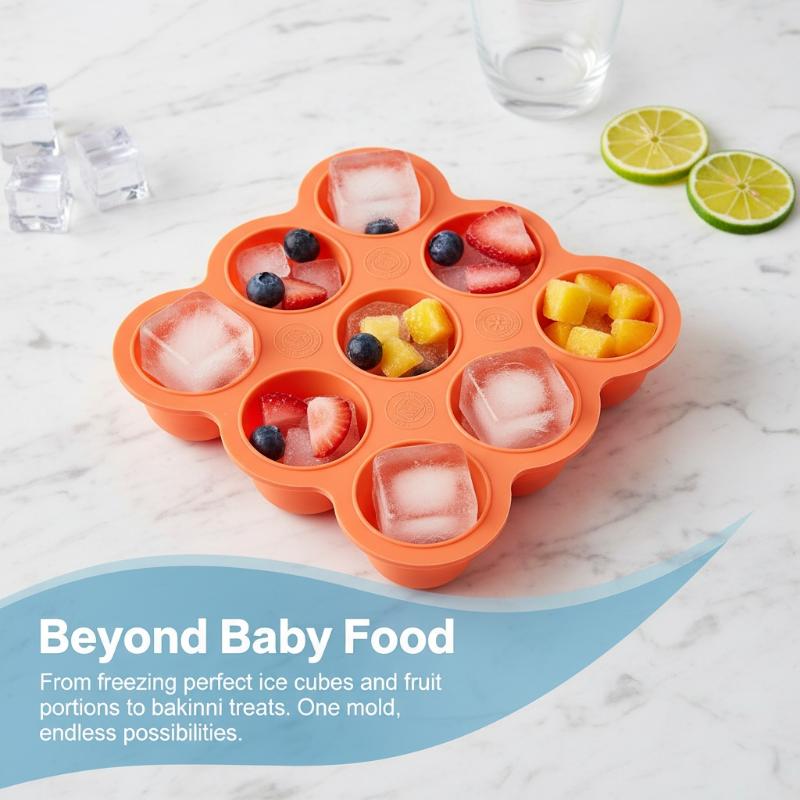 Baby Food Silicone Container 9 - đánh giá và giá Baby Food Tray