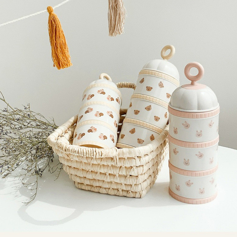 Cute Bear Milk Powder Box Baby - đánh giá và giá Baby Food Bottle