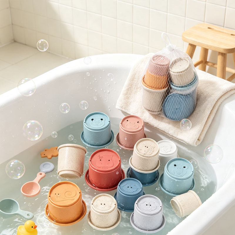 Baby Bath Toys Colorful Stacki - đánh giá và giá Baby Food Nestum