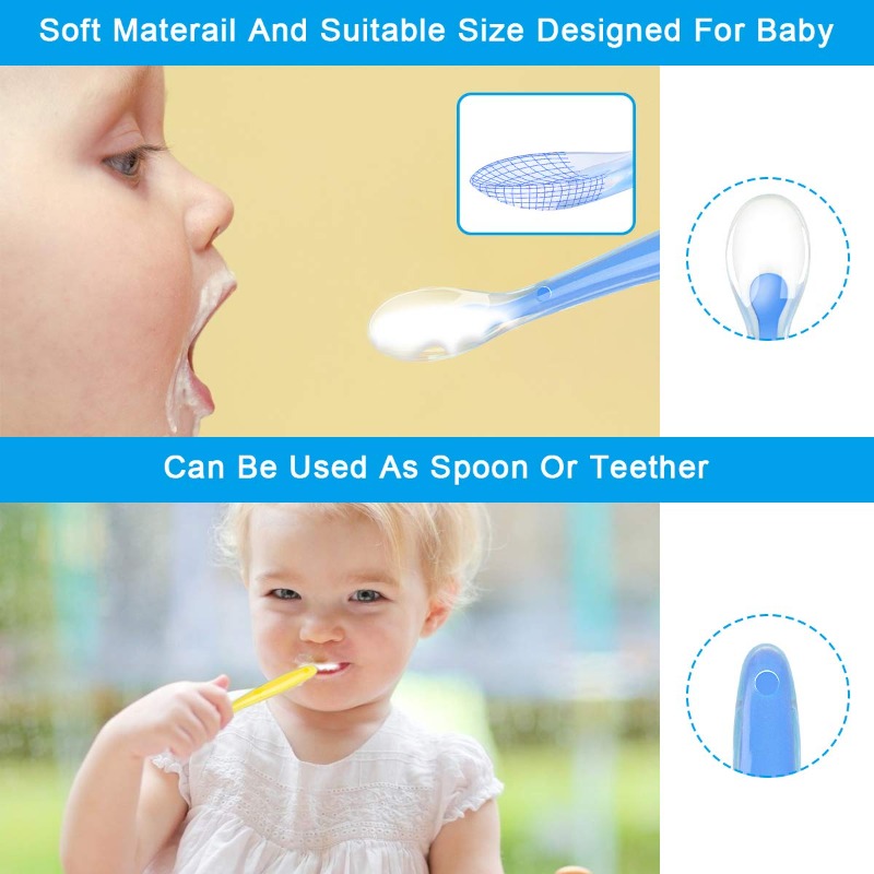 BPA Free Baby Silicone Spoons  - đánh giá và giá Baby Food Diary