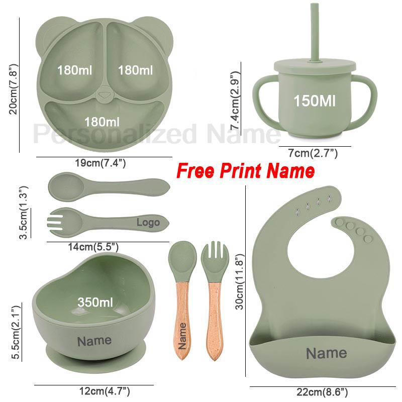 Feeding Set Silicone For Baby  - đánh giá và giá Baby Food Tray