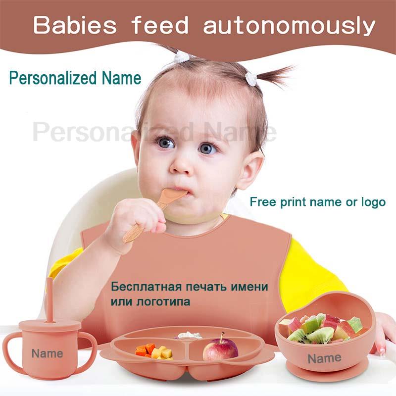 Feeding Set Silicone For Baby  - đánh giá và giá Baby Food Tray