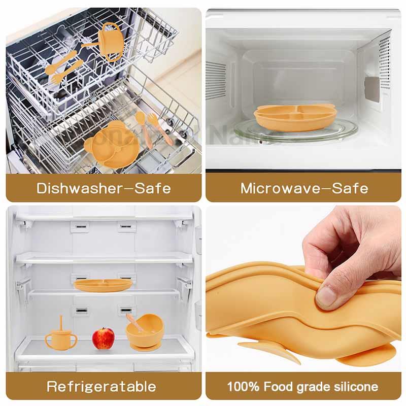 Feeding Set Silicone For Baby  - đánh giá và giá Baby Food Tray