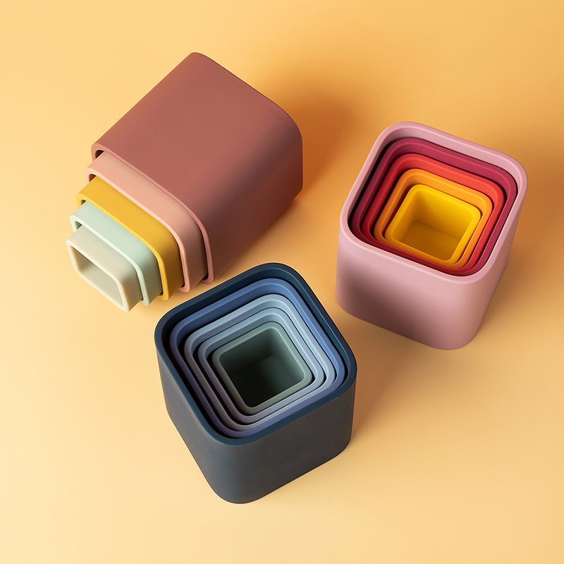 1set Baby Silicone Stacking Cu - đánh giá và giá Baby Food Nestum